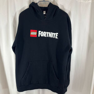 Men's or Unisex Black LEGO Fortnite Hoodie, Size Medium